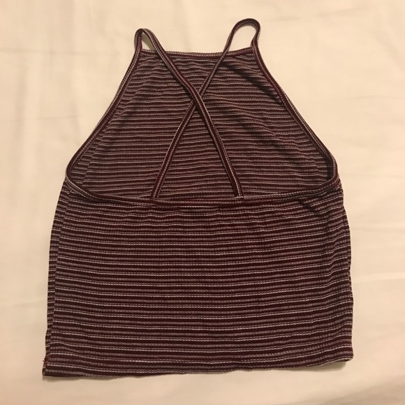 American Eagle Outfitters Tops - American Eagle “Don’t Ask Why” crossback Crop Top
